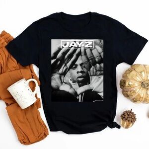 Gildan Black Graphic Tee Vintage Jay-Z T-Shirt